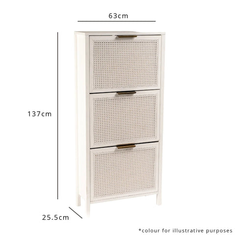 Arabesque Shoe Cabinet - 3 Door