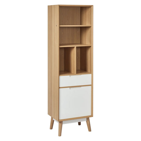 Hulra Bookcase - Scandinavian - White