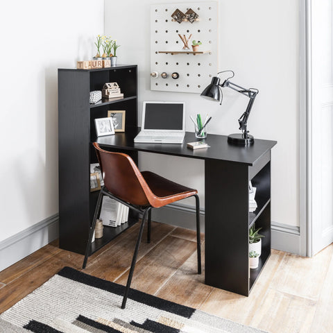 Essie Desk With Shelves