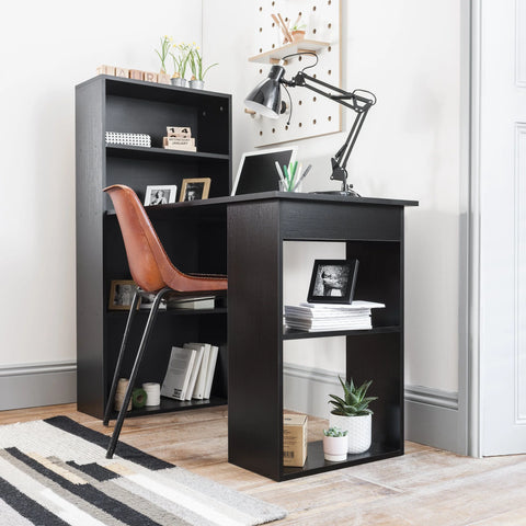 Essie Desk With Shelves