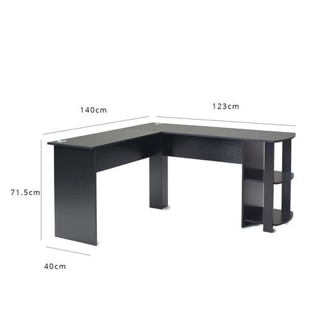 Ai L Shaped Desk In Black