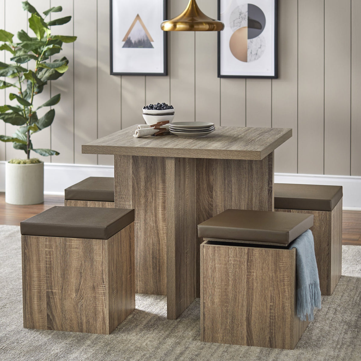 Baxter 5 Piece Dining Table Set-EO65