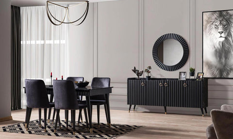 Germany Black Dining Room Set