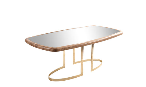 Hermes Gold Metal Leg Dining Room Set