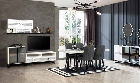 İdil White Wall Unit