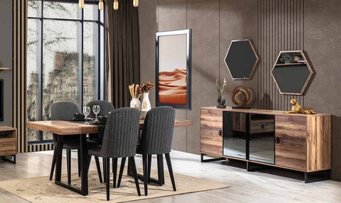 İdil Walnut Dining Room Set