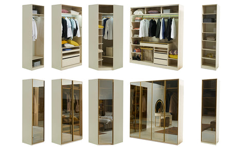 Kapadokya Corner Wardrobe Bedroom Set