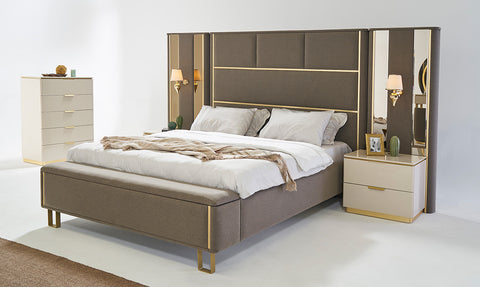 Kapadokya Corner Wardrobe Bedroom Set