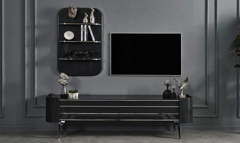 Karya Anthracite TV Unit