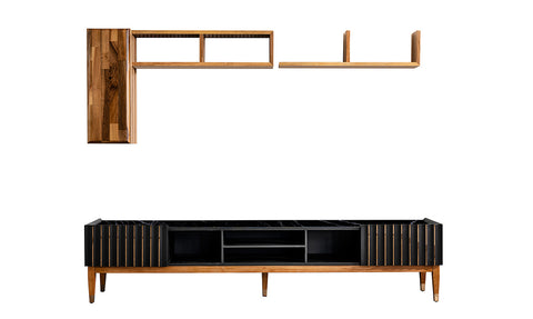 Prada Black Wooden Leg TV Unit