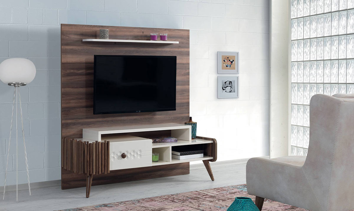 Roma Wooden Leg Tv Unit 2