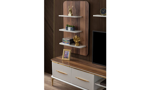 Royal Gold Metal Leg TV Unit