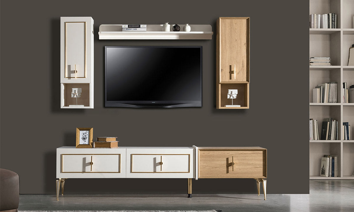 Safir Gold Metal Leg TV Unit