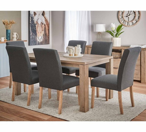 Toronto 6 Seater Dining Set With Parker Chairs -TD1