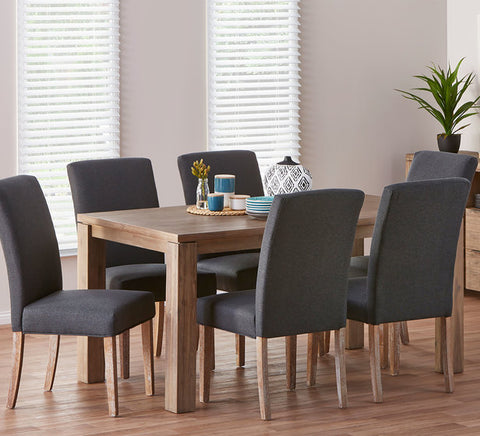 Toronto 6 Seater Dining Set With Parker Chairs -TD1