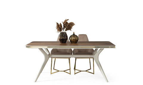 Zen Metal Leg Dining Room Set