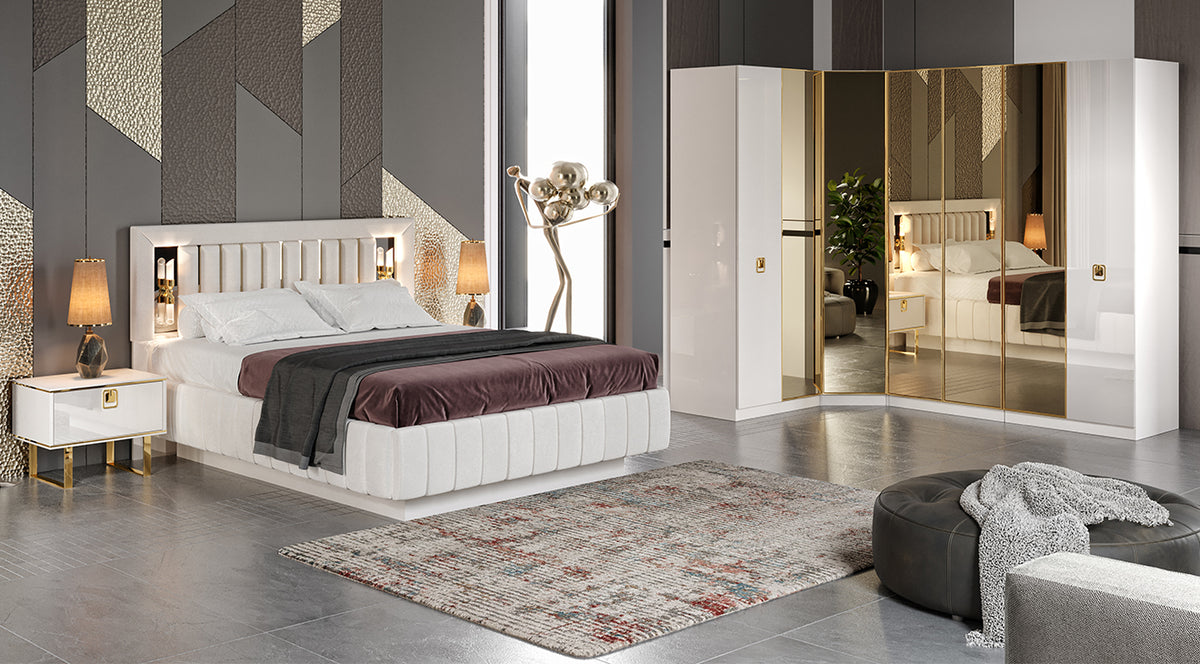 Avcılar Corner Wardrobe Bedroom Set