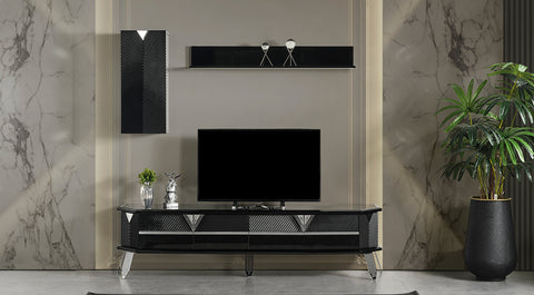 Berlin Black Tv Unit