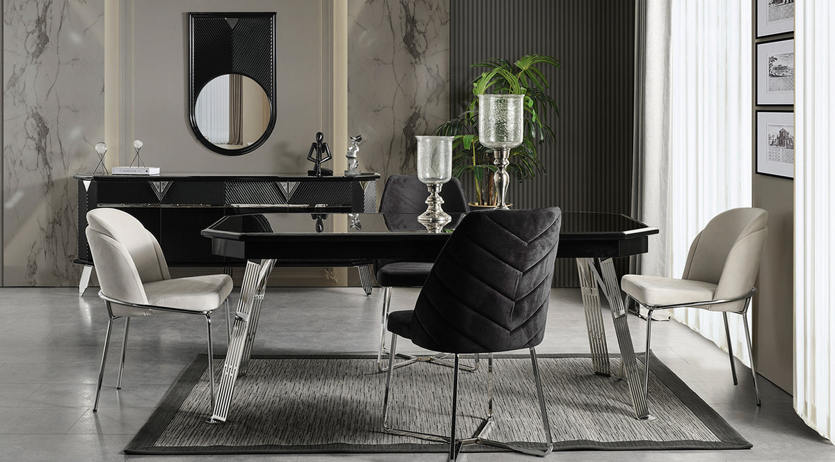 Berlin Black Dining Room Set