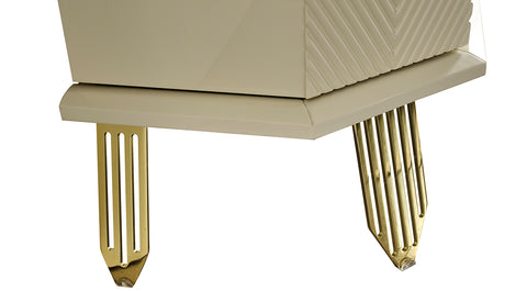 City Gold Metal Leg Tv Unit