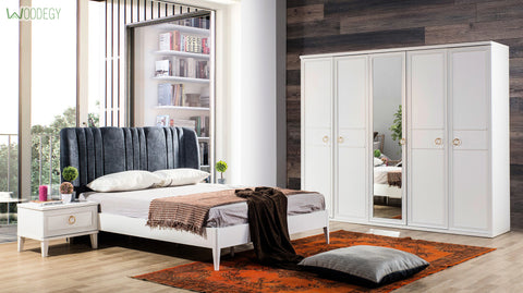 Aelita White Bedroom Set