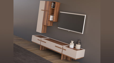 Gabon Wooden Leg Tv Unit