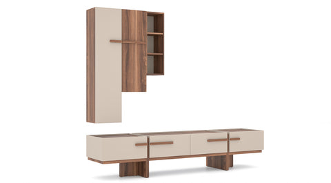 Gabon Wooden Leg Tv Unit