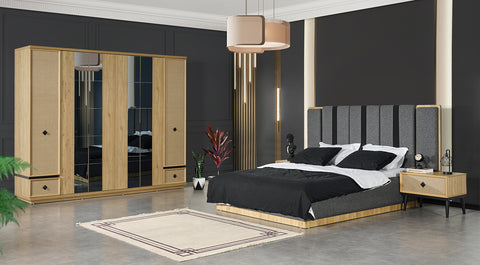 Hazeran 6 Door Bedroom Set