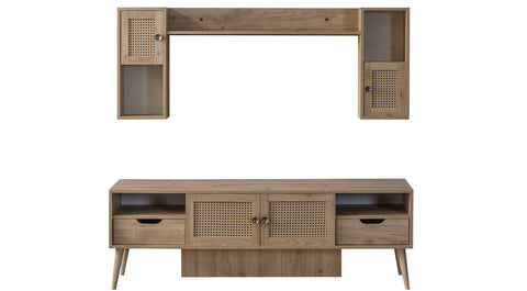 Hazeran Wooden Leg Tv Unit