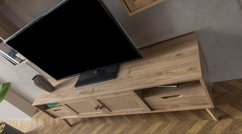 Hazeran Wooden Leg Tv Unit