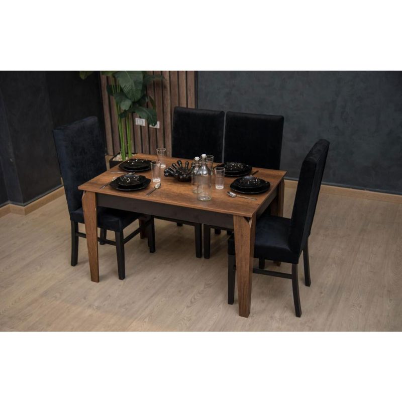 Dining Set, 5 Pieces, Black -DT55