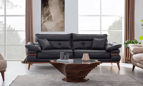 Royal Walnut Sofa Set