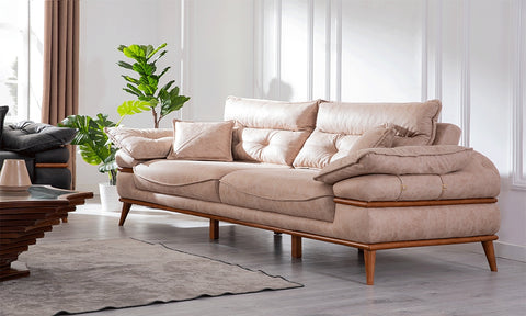 Royal Walnut Sofa Set