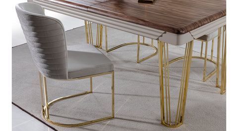 Lavin Gold Leg Dining Room Set