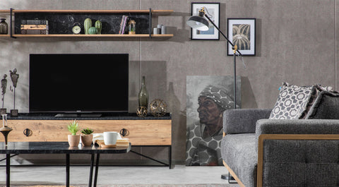 Loft Walnut TV Unit