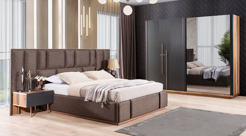 Neva Sliding Door Bedroom Set