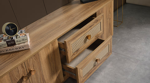 New Bohemian Walnut TV Unit