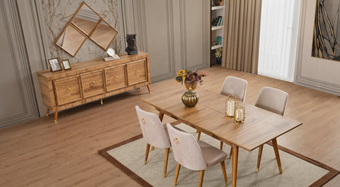 Pablo Walnut Dining Room Set