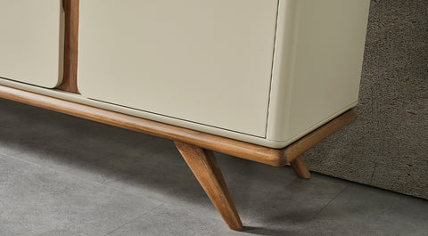 Prada Walnut Wooden Leg Tv Unit