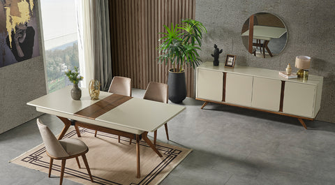 Prada Walnut Dining Room Set