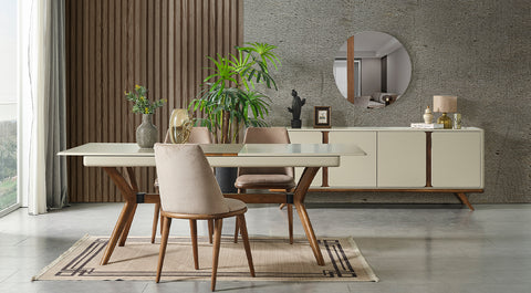 Prada Walnut Dining Room Set