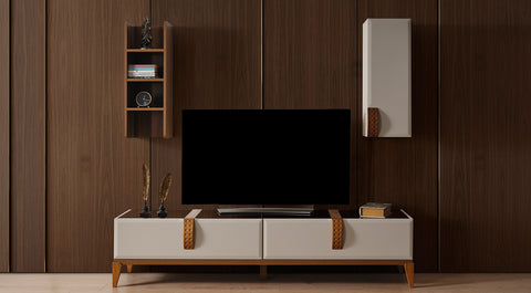 Soft Wooden Leg Tv Unit