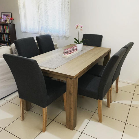 Toronto 6 Seater Dining Set With Parker Chairs -TD1