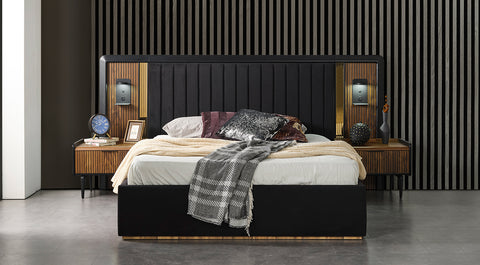 Still Walnut Modern Bedroom Set