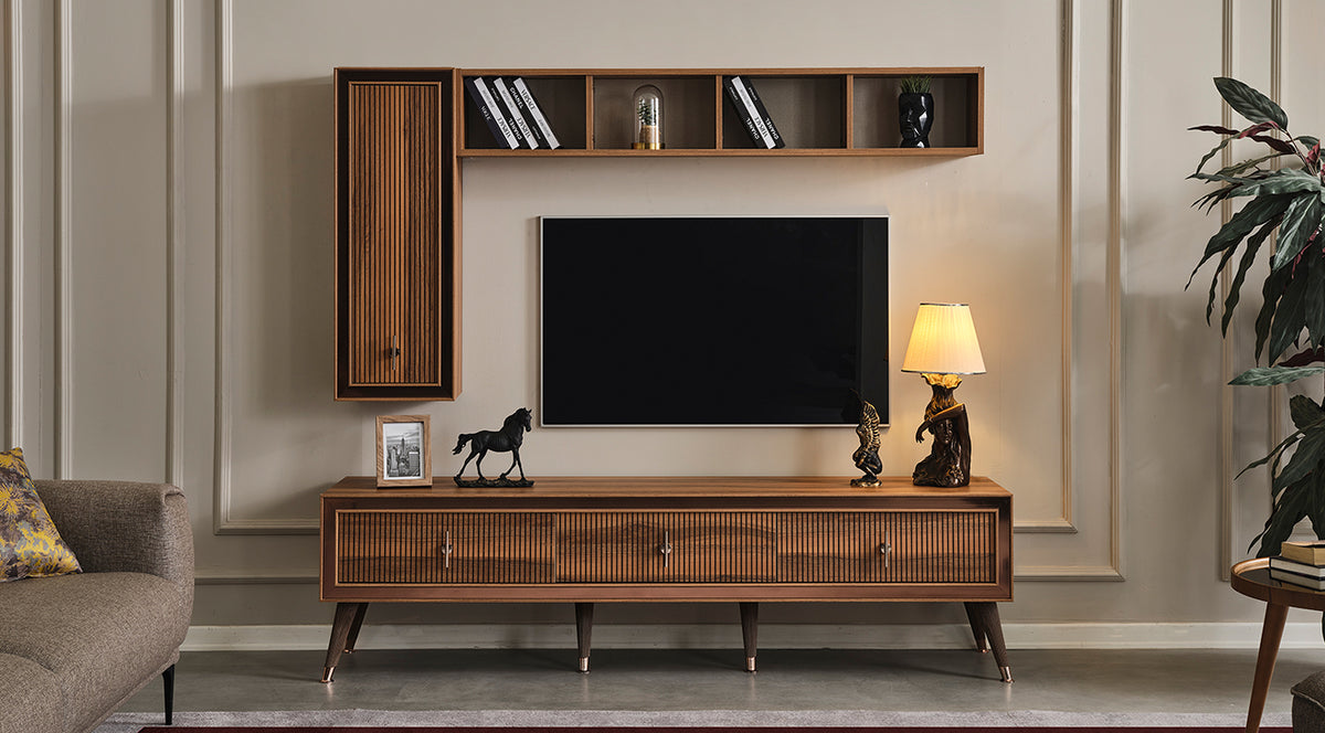 Soil Walnut TV Unit