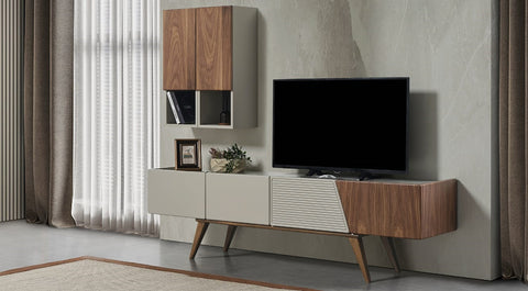 Trend Wooden Leg Tv Unit