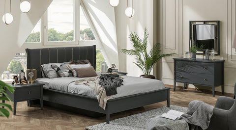 Urban Anthracite Sliding Door Bedroom Set