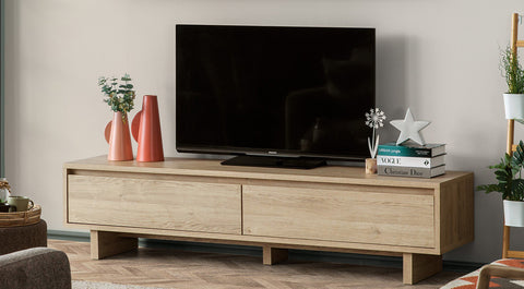 Vega Wooden Leg Tv Unit