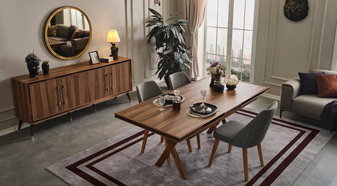 Soil Walnut Dining Room Set