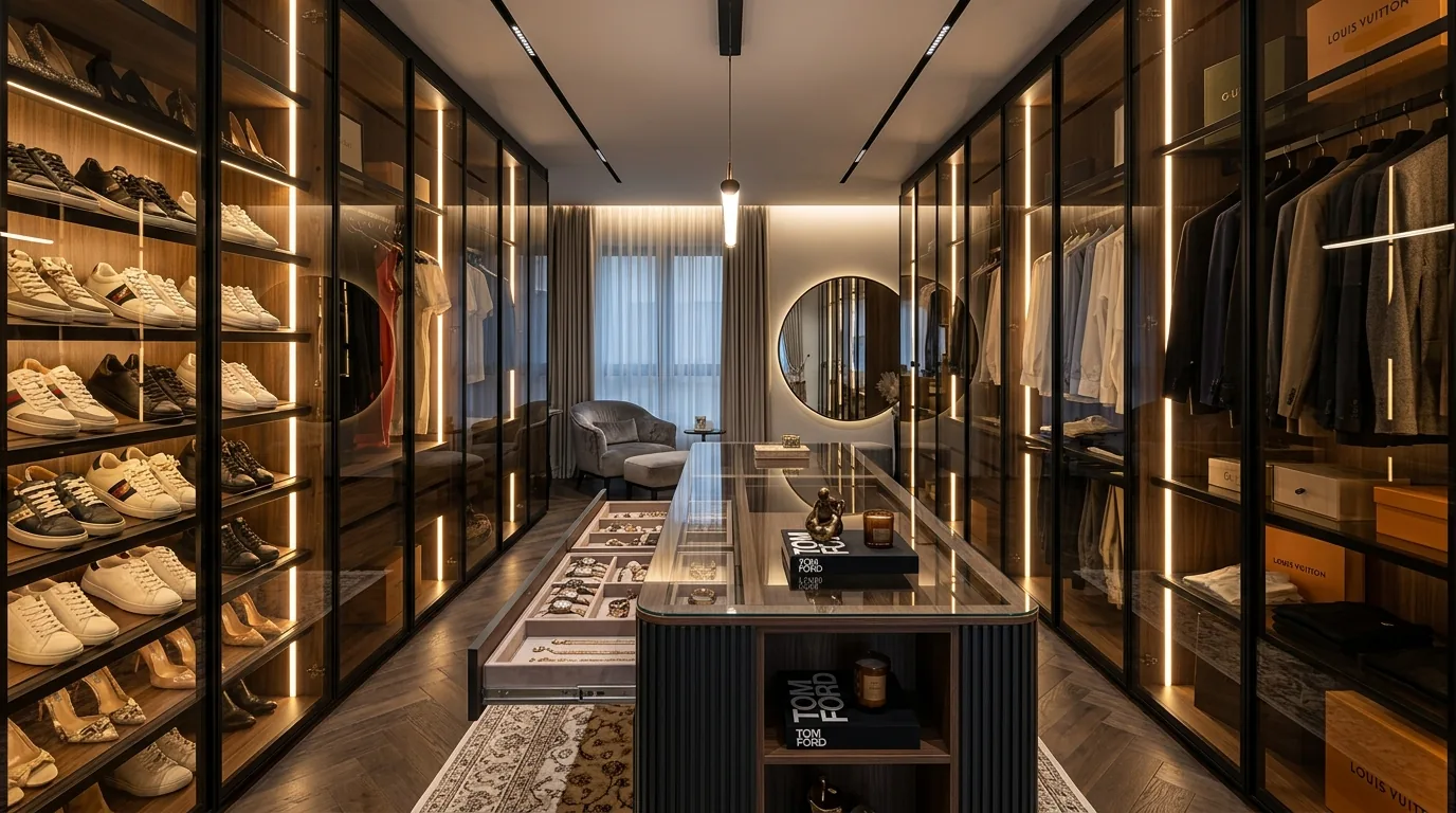 تسعير الدريسنج روم بالوحدة: الحل الأكثر عدلاً وشفافية لتصميم Walk-in Closet بدون غموض أو تكاليف خفية